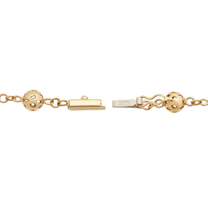 Exclusive 14K Tricolor Bead Necklace — Back View