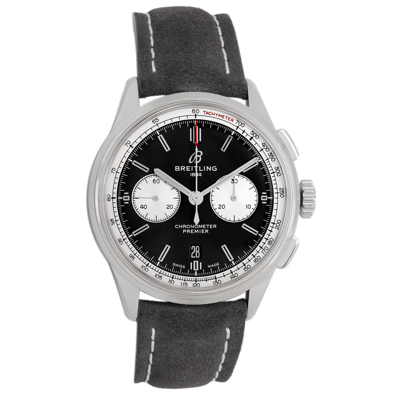 Exclusive Breitling Stainless Steel Premier BO1 Chronograph AB0118 — Front View