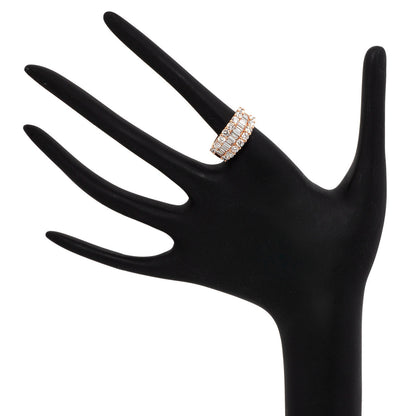 Exclusive 18K Rose Gold 2.72 Carat Diamond Ring — 5.75 — Back View