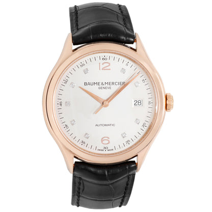 Exclusive Baume & Mercier 18K Rose Gold Clifton Automatic M0A10104 — Front View