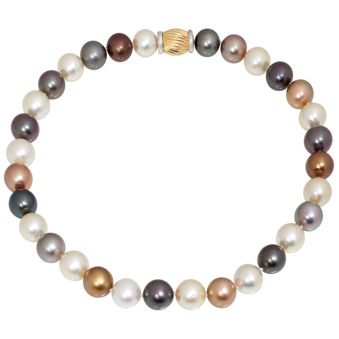 Exclusive 17" Tahitian Mixed Pearl Necklace — Front View