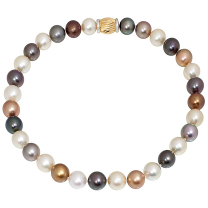 Exclusive 17" Tahitian Mixed Pearl Necklace — Front View