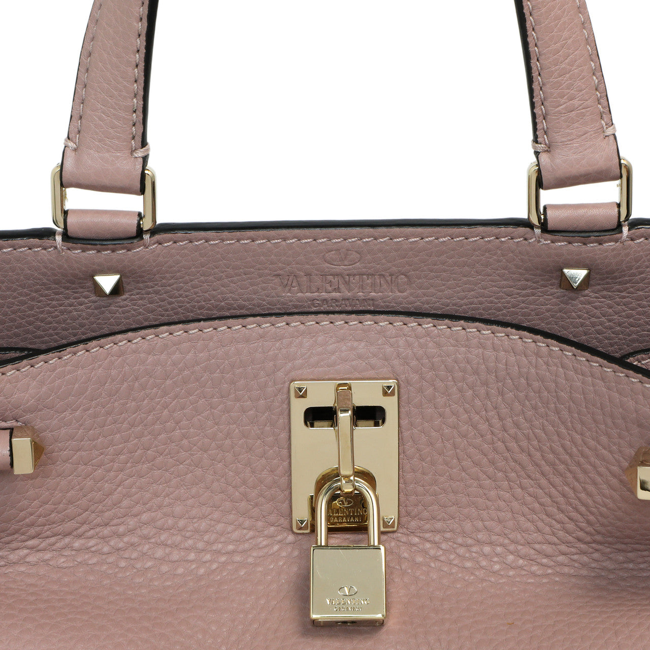 Exclusive Valentino Mauve Pebbled Calfskin Medium Joylock Satchel — Alternate View 16