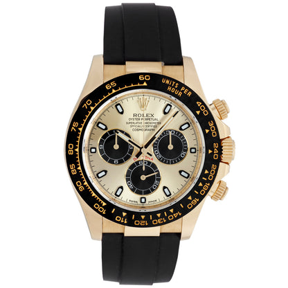 Exclusive Rolex 18K Yellow Gold Cosmograph Daytona 116518LN — Front View