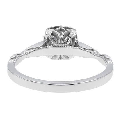 Exclusive Tacori 18K White Gold 0.92 Carat Diamond Ring — 7 — Back View