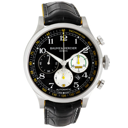 Exclusive Baume & Mercier Stainless Steel Capeland Cobra Chronograph M0A10282 — Front View