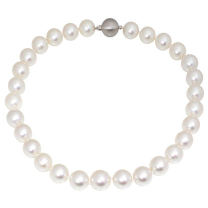 Exclusive 18" South Sea Pearl 18K White Gold Necklace — Front View