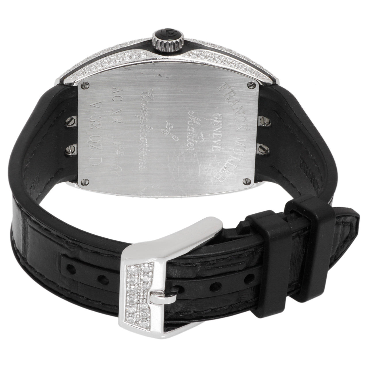 Exclusive Franck Muller Stainless Steel & Diamond Vanguard Quartz Watch V32 QZ D — Lifestyle View