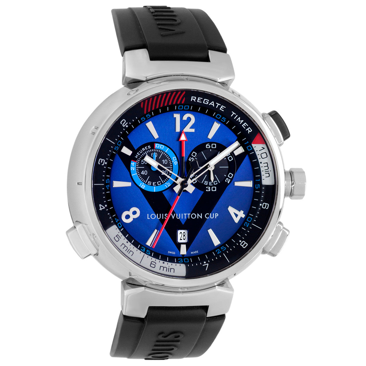 Exclusive Louis Vuitton Tambour Regatta Chronograph Q102D — Front View