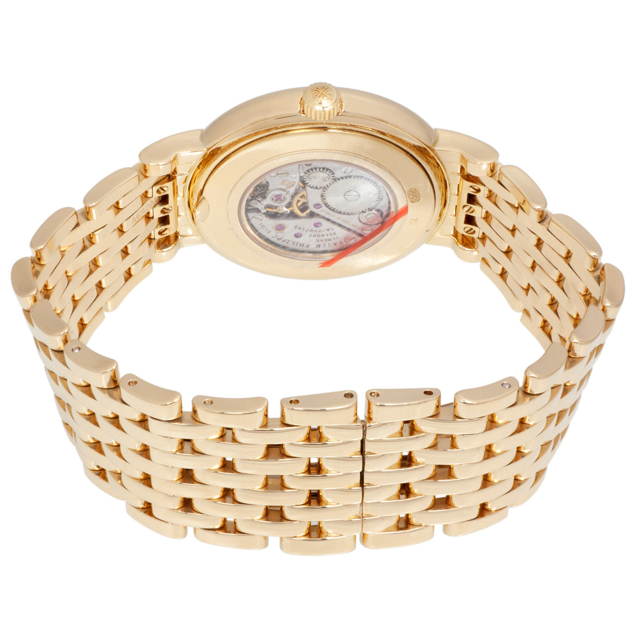 Exclusive Patek Philippe 18K Yellow Gold & Diamond Calatrava Moonphase Ladies Watch 4958-1J — Lifestyle View