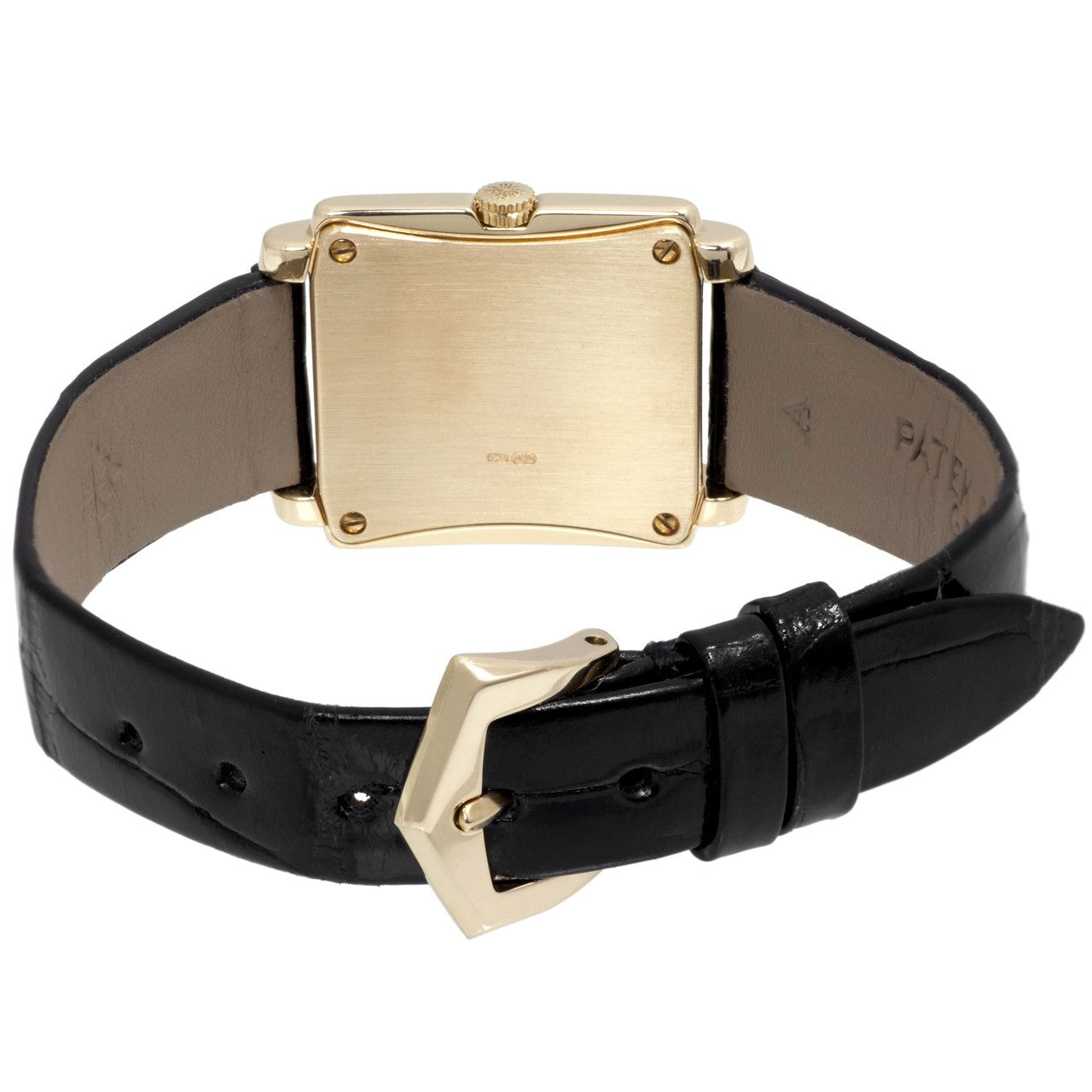 Exclusive Patek Philippe 18K Yellow Gold & Diamond Gondolo Quartz Watch 4825J — Lifestyle View