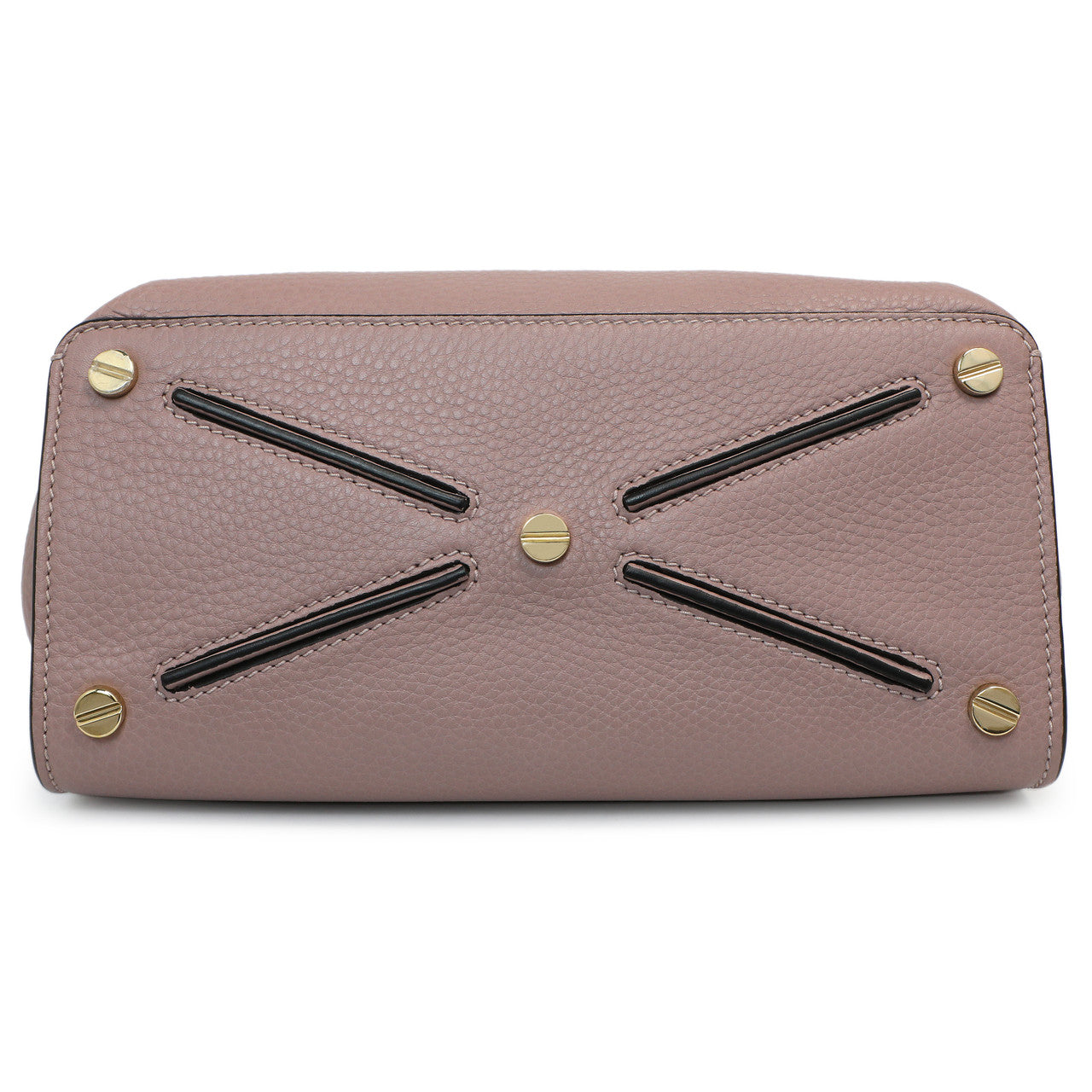 Exclusive Valentino Mauve Pebbled Calfskin Medium Joylock Satchel — Detail View