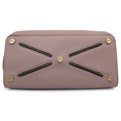 Exclusive Valentino Mauve Pebbled Calfskin Medium Joylock Satchel — Detail View