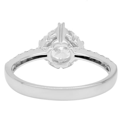 Exclusive 18K White Gold 1.01 Carat Diamond Ring — 5 — Back View