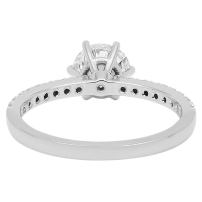 Exclusive 18K White Gold 1.05 Carat Diamond Ring — 4.5 — Back View