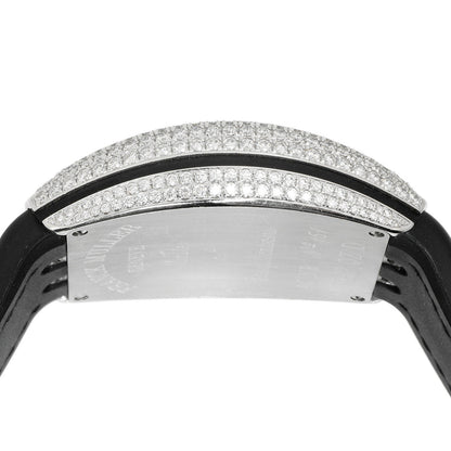 Exclusive Franck Muller Stainless Steel & Diamond Vanguard Quartz Watch V32 QZ D — Detail View