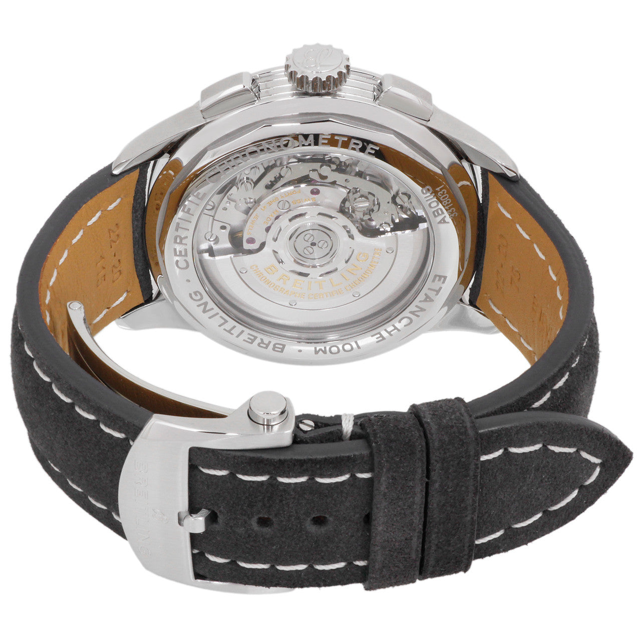 Exclusive Breitling Stainless Steel Premier BO1 Chronograph AB0118 — Side View