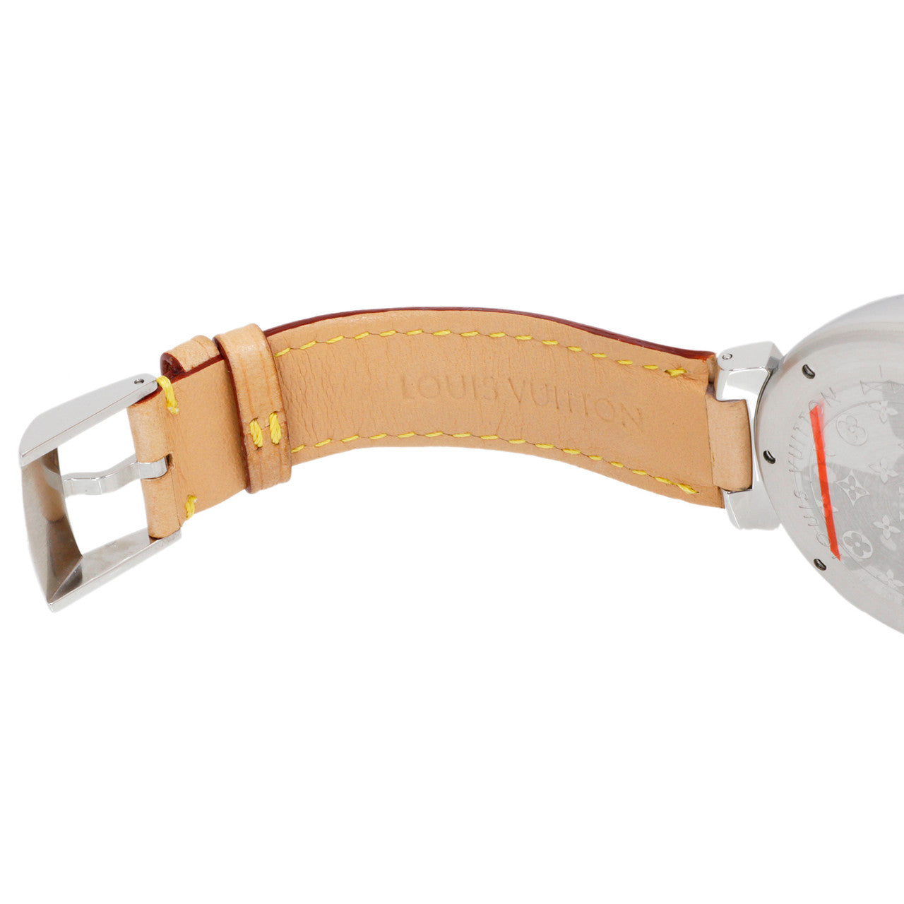 Exclusive Louis Vuitton Stainless Steel Tambour Automatic Chronograph Q1121 — Lifestyle View