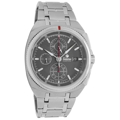 Exclusive Tutima Stainless Steel Saxon One Chronograph 6420-01 — Front View