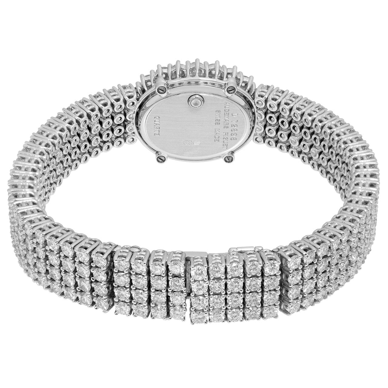 Exclusive Audemars Piguet 18K White Gold Diamond Vintage Ladies Watch — Side View