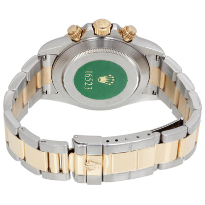 Exclusive Rolex 18K Yellow Gold & Stainless Steel Cosmograph Daytona 16523 — Detail View