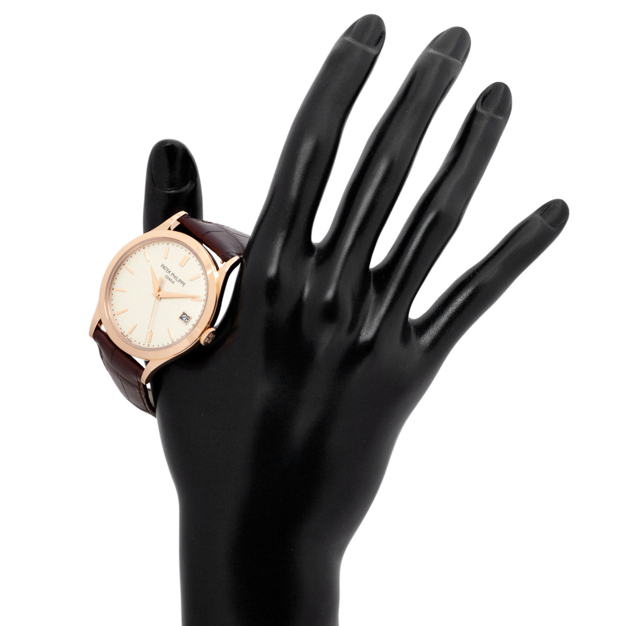 Exclusive Patek Philippe 18K Rose Gold Calatrava 5296R-010 — Top View