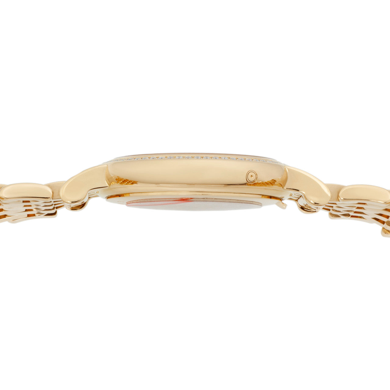 Exclusive Patek Philippe 18K Yellow Gold & Diamond Calatrava Moonphase Ladies Watch 4958-1J — Side View