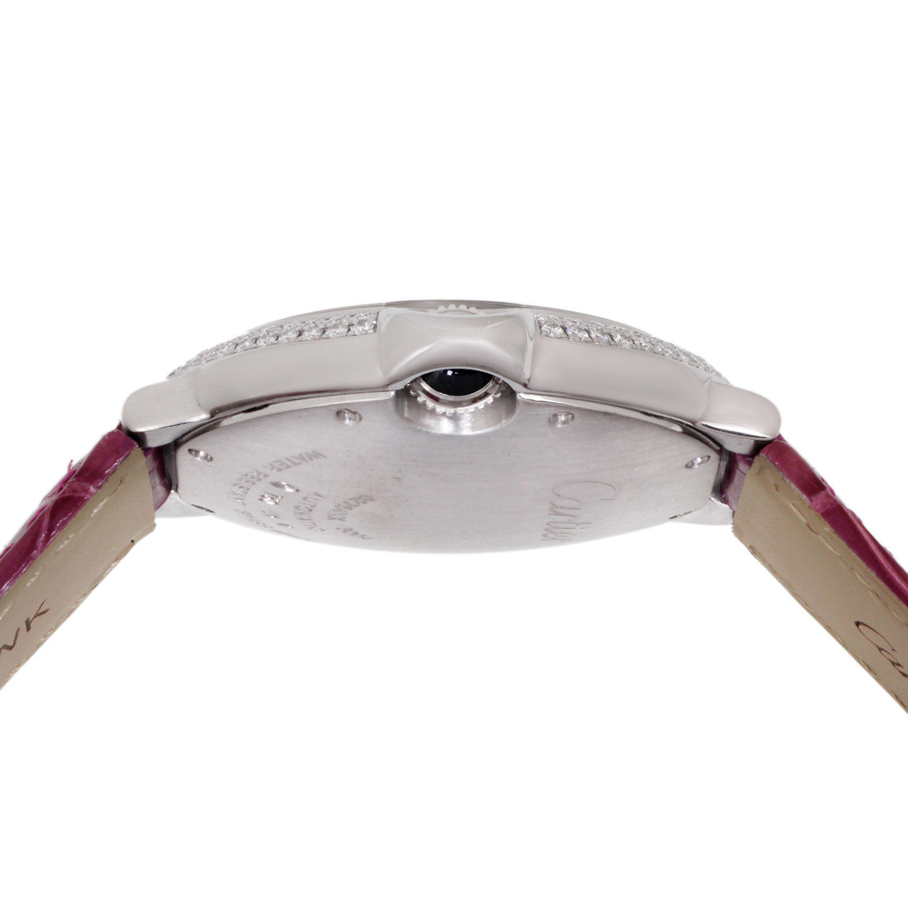 Exclusive Cartier 18K White Gold Diamond Ballon Bleu 36mm Automatic Watch WE900651 — Back View