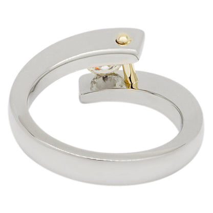 Exclusive 14K White Gold 0.25 Carat Diamond Solitaire Ring — Side View