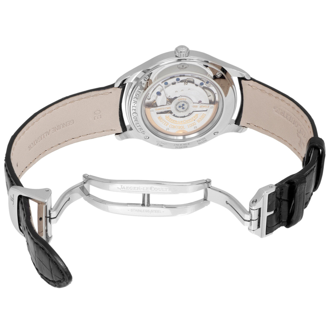 Exclusive Jaeger LeCoultre Master Control Date Q1548470 — Back View