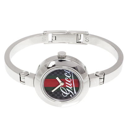 Exclusive Gucci 105 Stainless Steel Bangle Ladies Watch — Back View