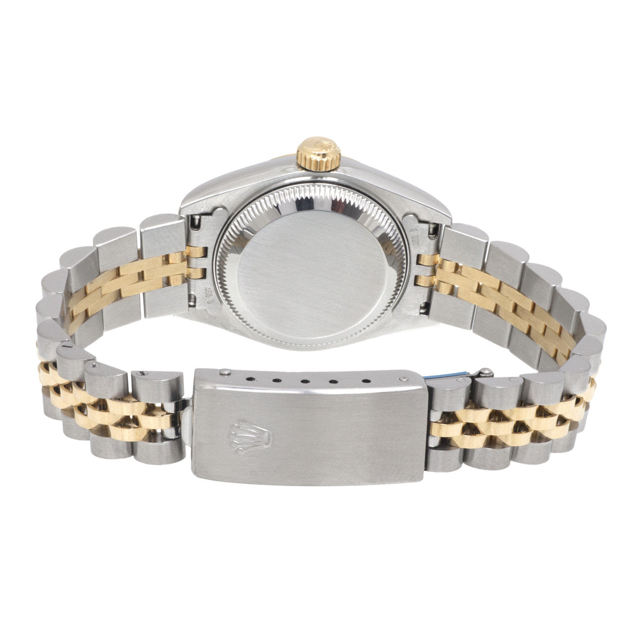 Exclusive Rolex 18K & Stainless Steel Jubilee Diamond Dial Ladies Datejust 69173 — Side View