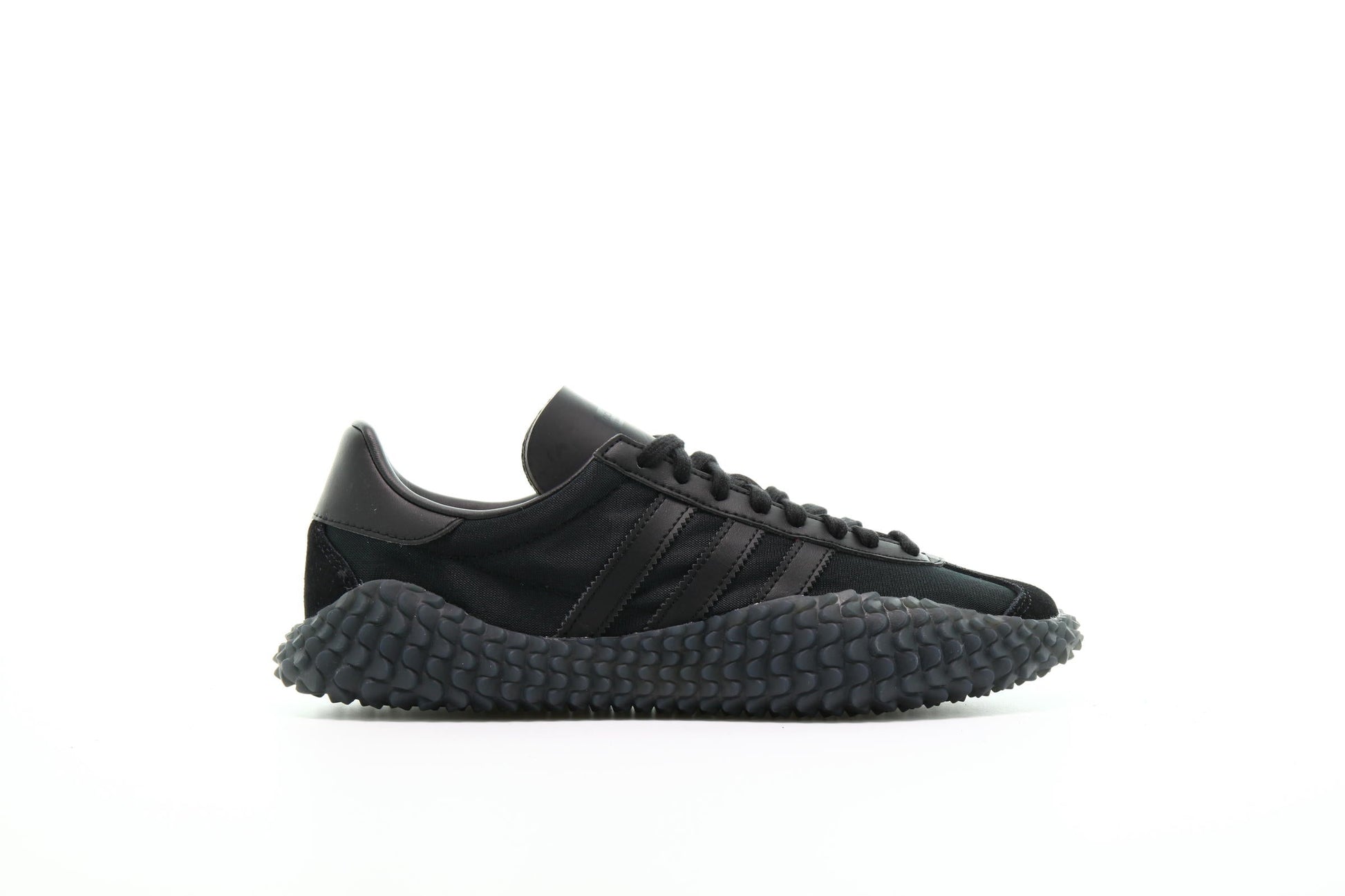 Exclusive adidas Originals COUNTRY x KAMANDA Never Made Pack "Utility Black" — 3.5 — Front View