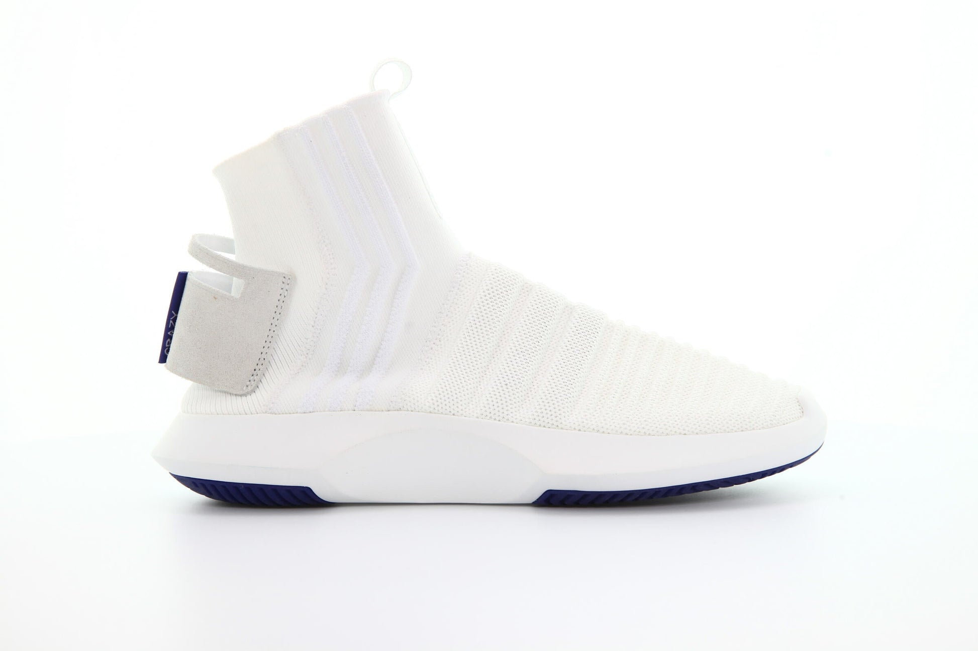 Exclusive adidas Originals Crazy 1 Adv Sock Primeknit "White" — 3.5 — Front View
