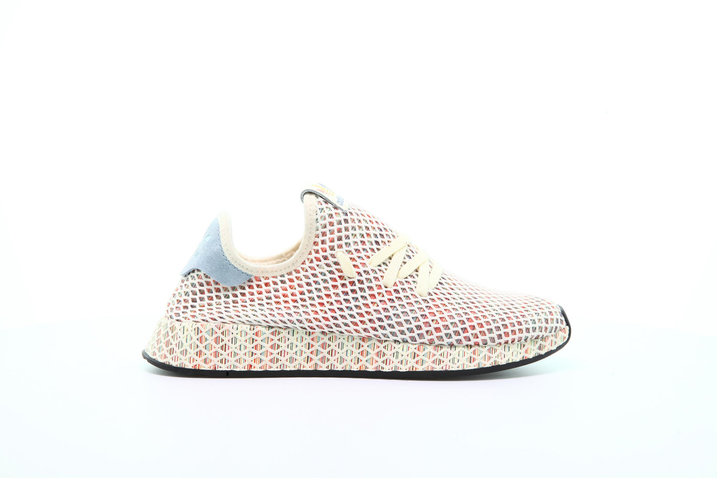 Exclusive adidas Originals Deerupt Pride "Cream White" — 3.5 — Front View