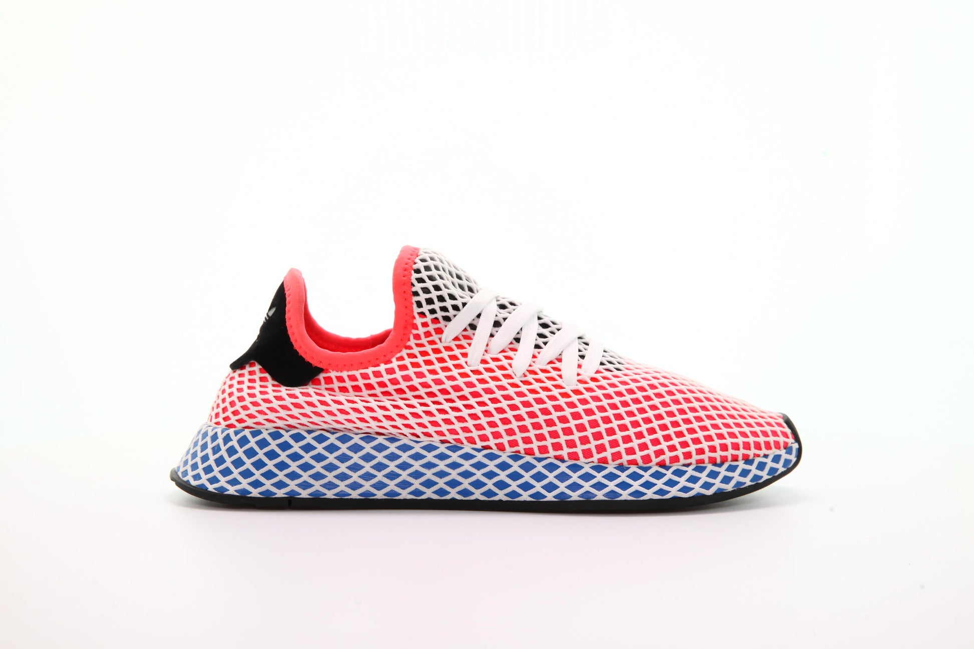 Exclusive adidas Originals Deerupt Runner "Solar Red" — 3.5 — Front View