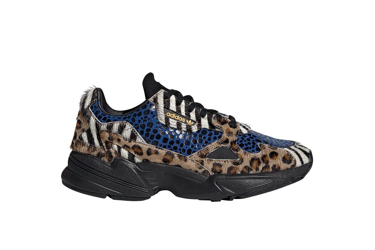 Exclusive adidas Originals Falcon W "Animal" — 3 — Front View