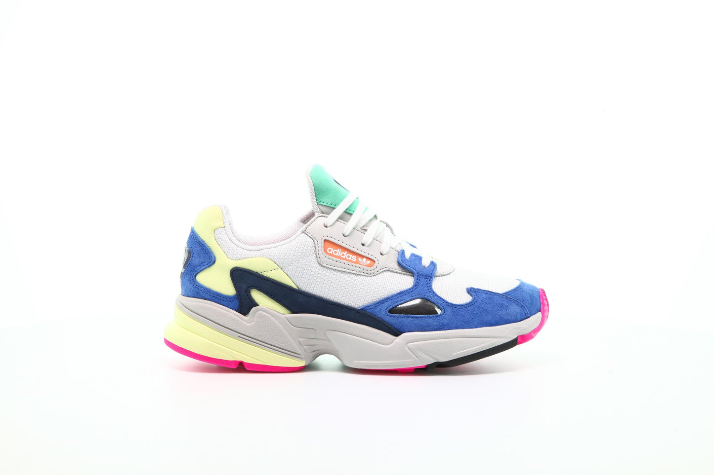 Exclusive adidas Originals Falcon W "Grey Multi" — 3 — Front View