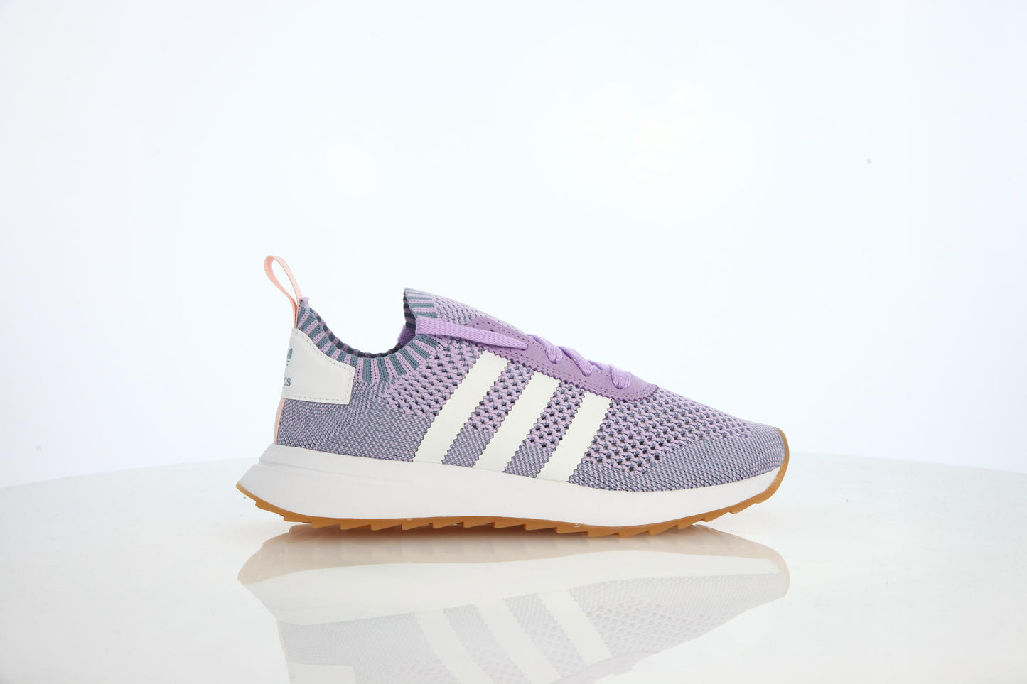 Exclusive adidas Originals W Flashback Primeknit "Purple Glow" — 3 — Front View
