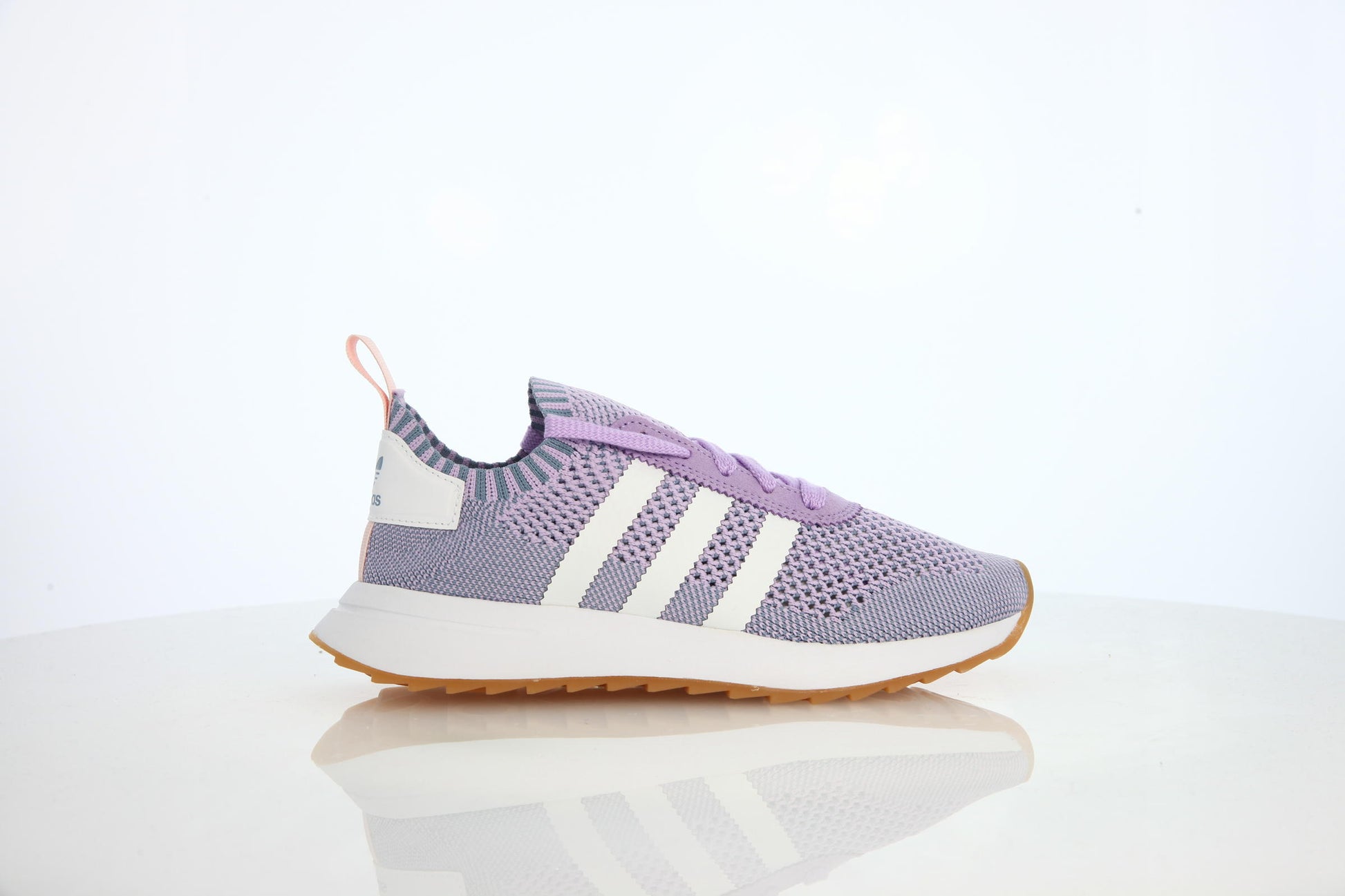 Exclusive adidas Originals W Flashback Primeknit "Purple Glow" — 3 — Front View