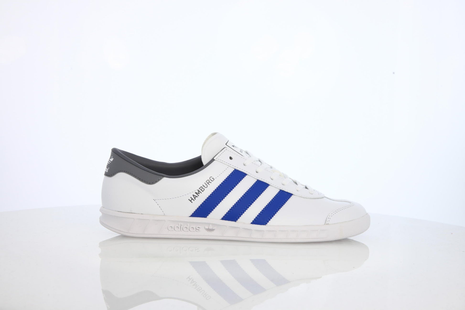 Exclusive adidas Originals Hamburg "White" — 3.5 — Front View
