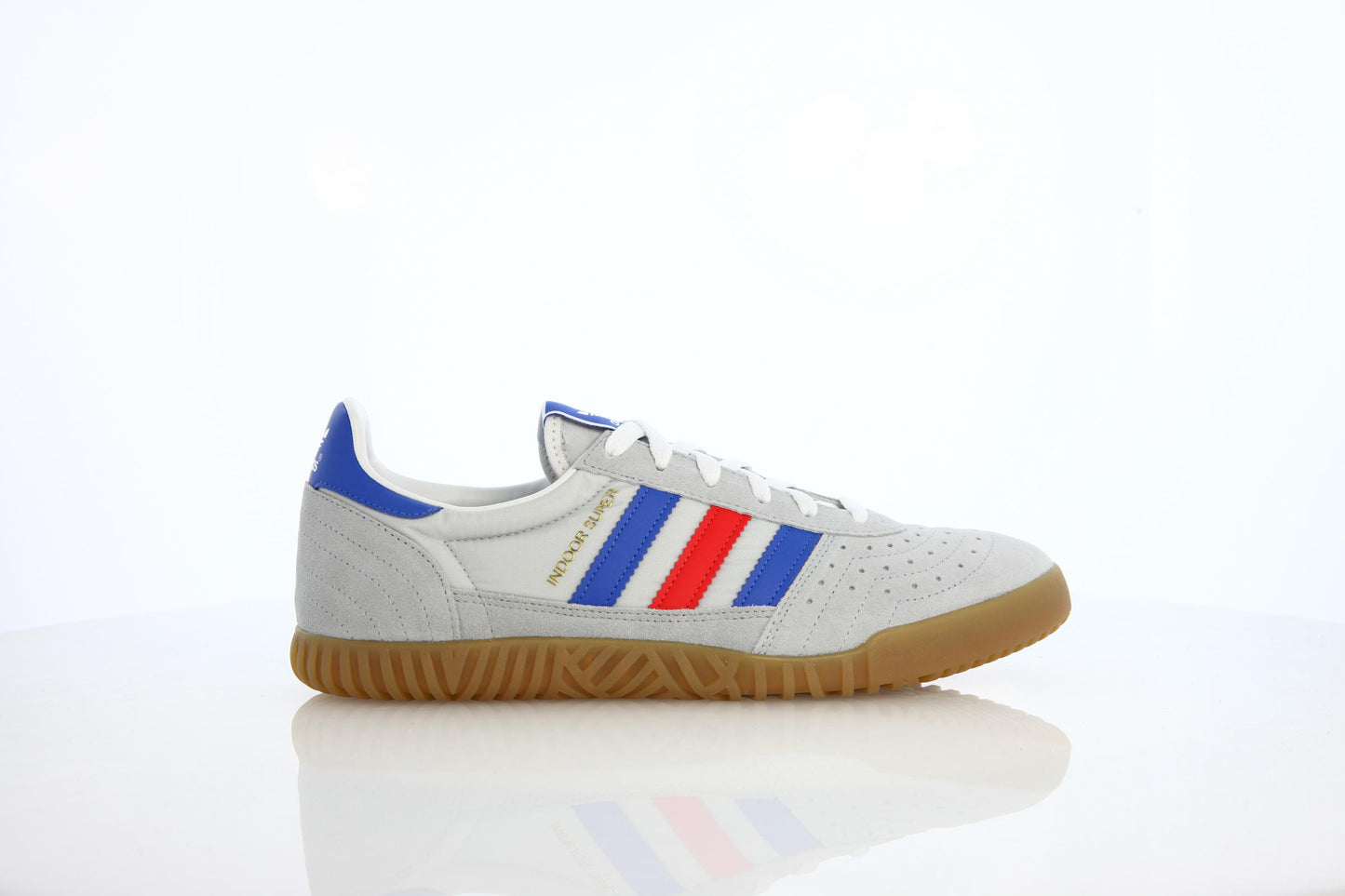 Exclusive adidas Originals Indoor Super "Clear Onix" — 3.5 — Front View