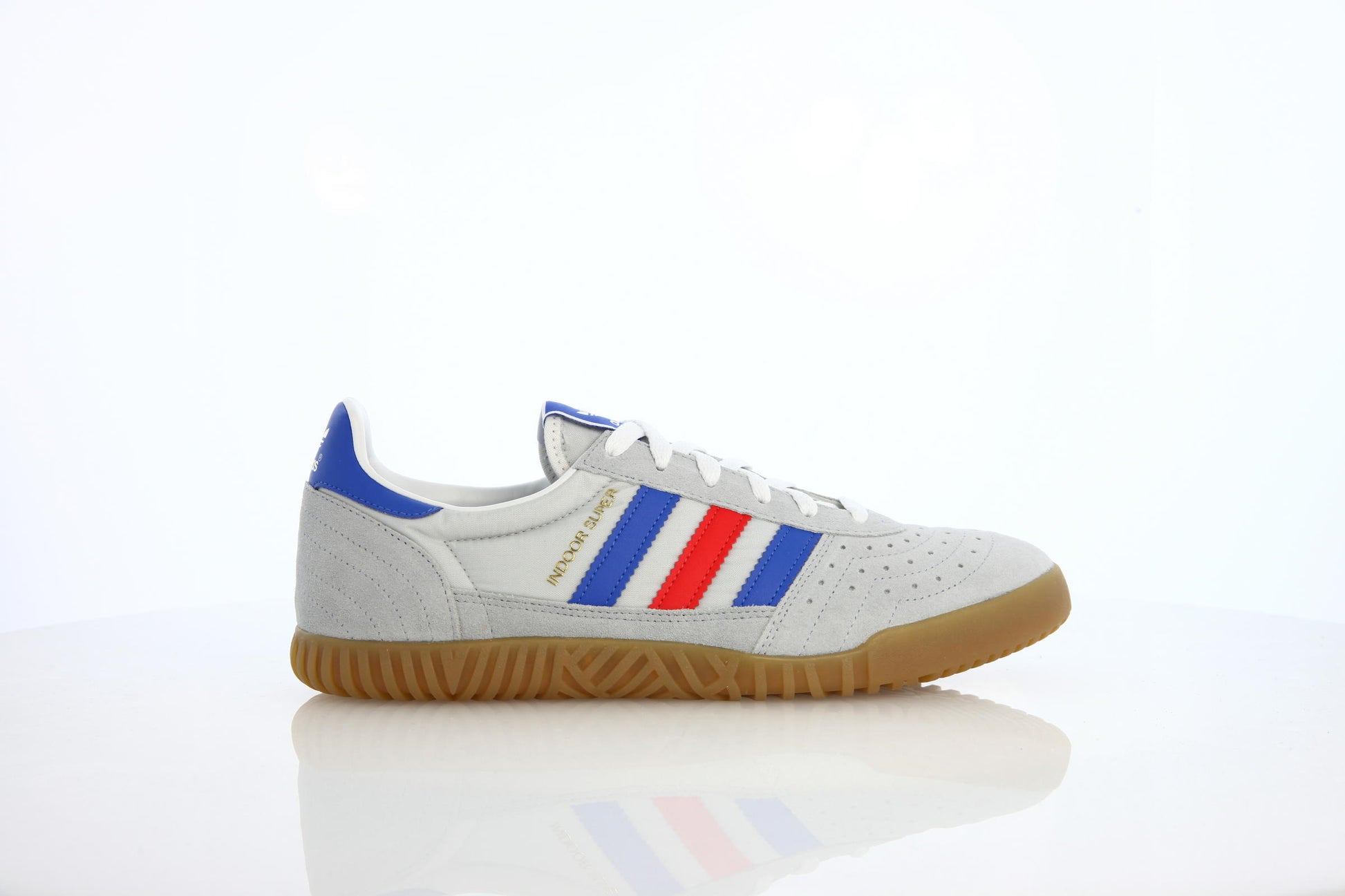 Exclusive adidas Originals Indoor Super "Clear Onix" — 3.5 — Front View