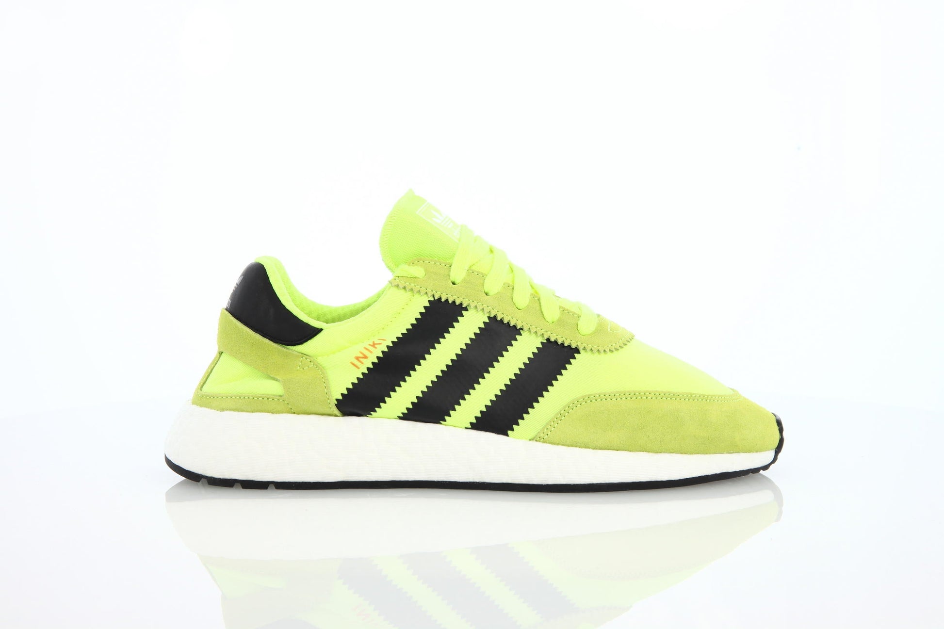 Exclusive adidas Originals Iniki Runner "Solar Yellow" — 3.5 — Front View