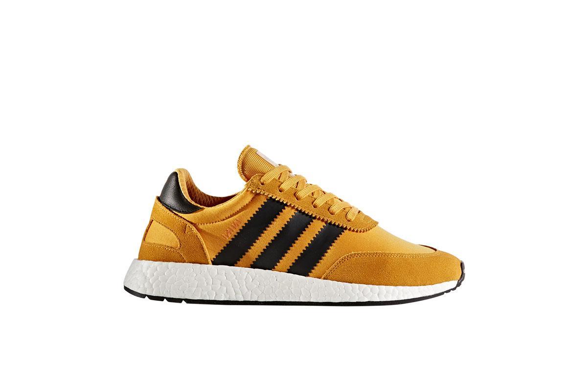 Exclusive adidas Originals Iniki Runner "Tactile Yellow " — 3.5 — Front View
