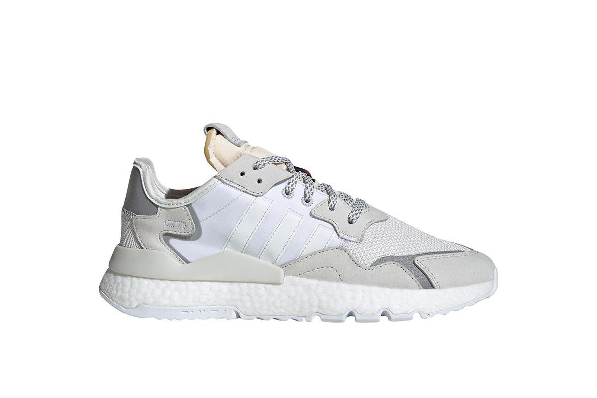 Exclusive adidas Originals Nite Jogger "Crystal White" — 3.5 — Front View
