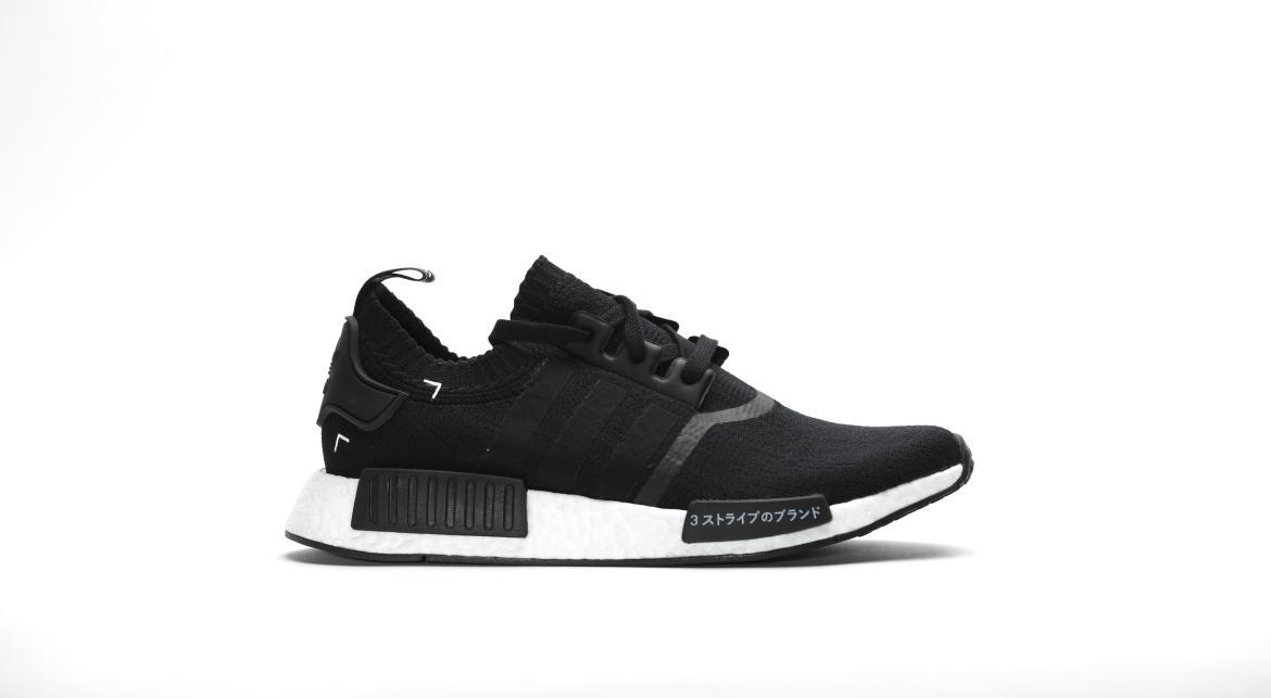 Exclusive adidas Originals NMD R1 Boost Runner Primeknit "Core Black" — 3.5 — Front View