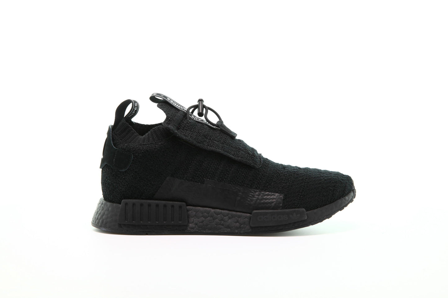 Exclusive adidas Originals Nmd Ts1 Primeknit Gore-Tex "Core Black" — 3.5 — Front View