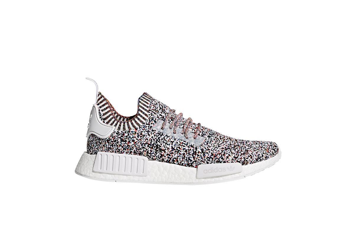 Exclusive adidas Originals NMD_R1 PK Color Static Energy — 3.5 — Front View