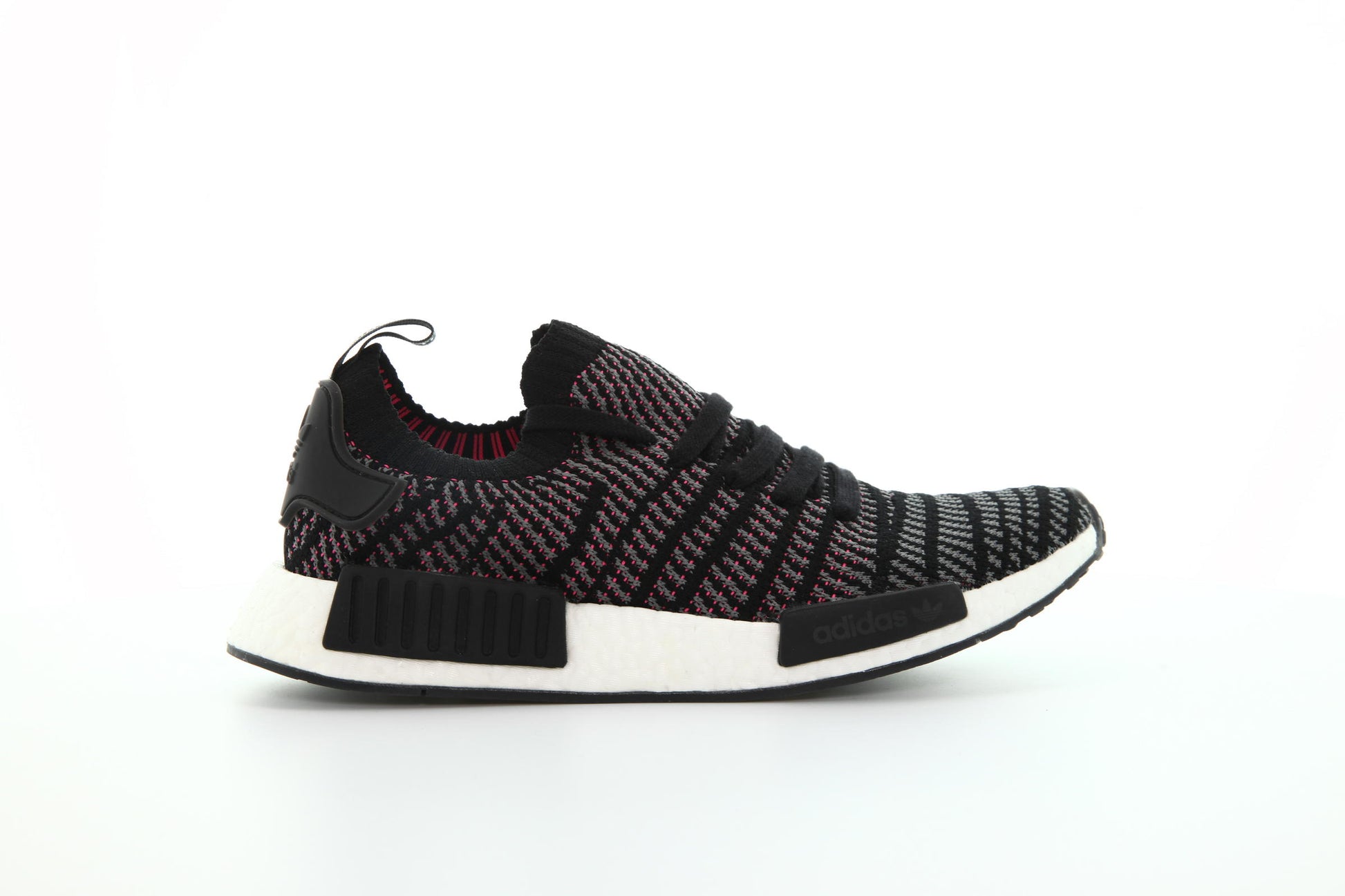Exclusive adidas Originals Nmd R1 Runner Stlt Primeknit "Core Black" — 3.5 — Front View